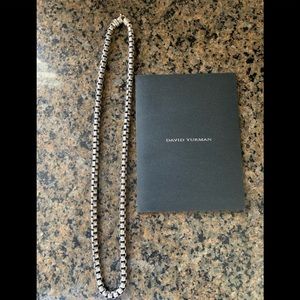 Mens authentic David Yurman xl box chain 26”.